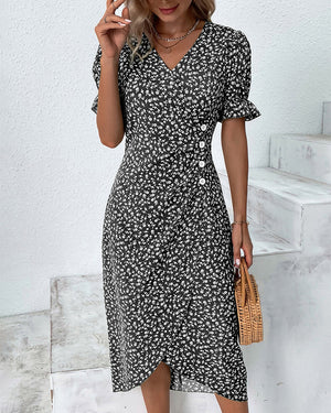Miriam™ | gebloemde midi-jurk