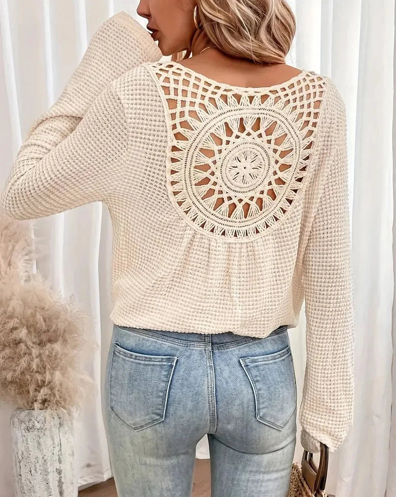 Esmee™ | gebreide V-hals shirt