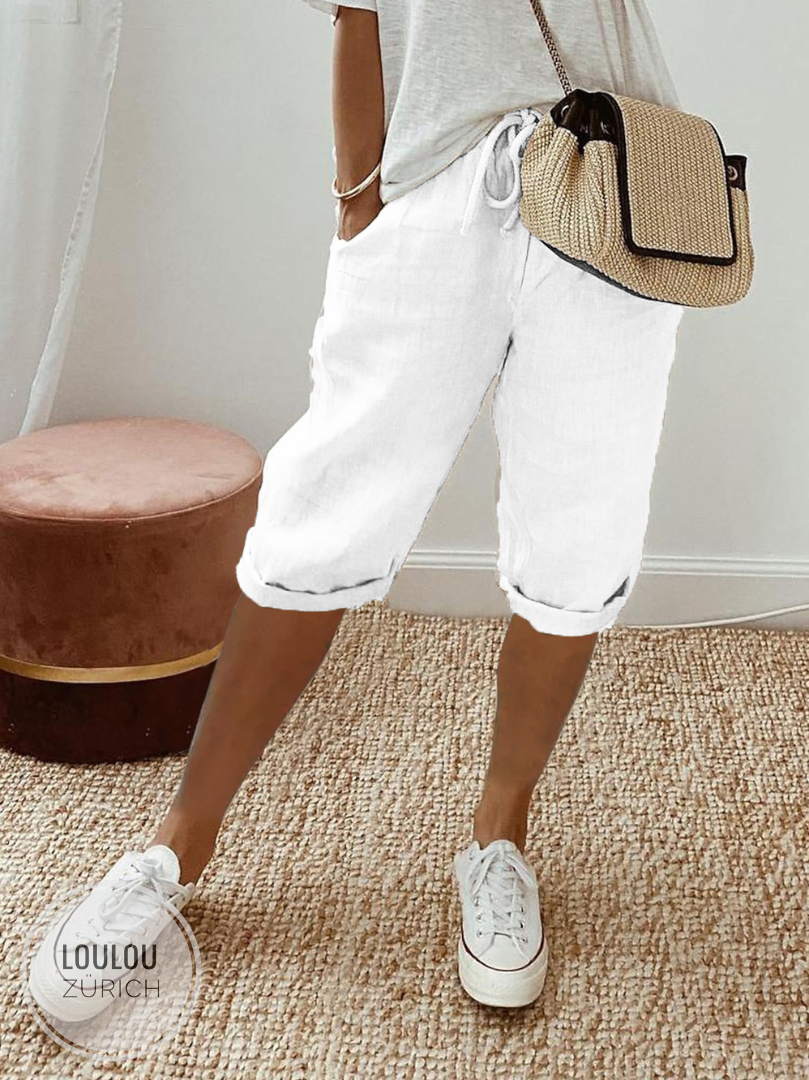 Lily™ | Linnen damesshort