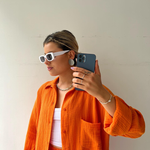 MRS. KENNEDY™ - Lässiges Baumwoll-Loungewear-Set