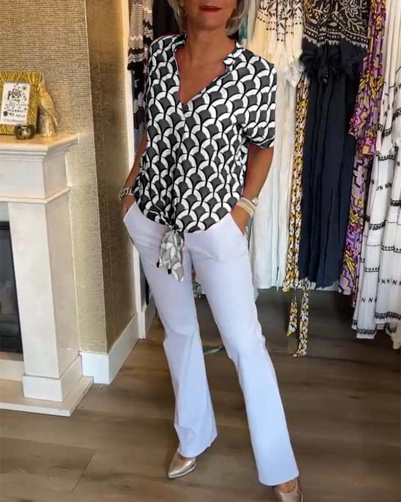 Wendy™ | Casual top met V-hals
