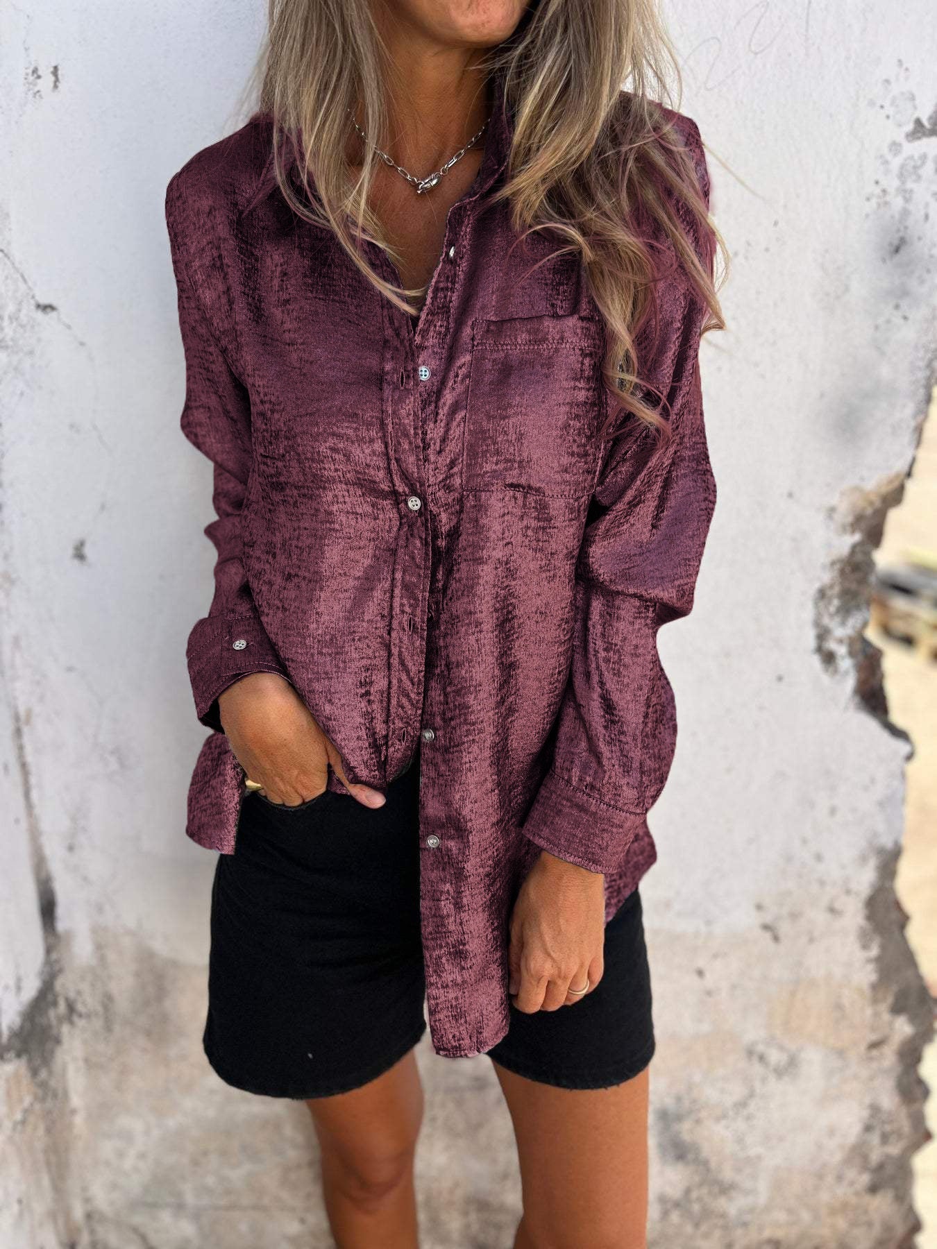Milou™ Metallic Blouse