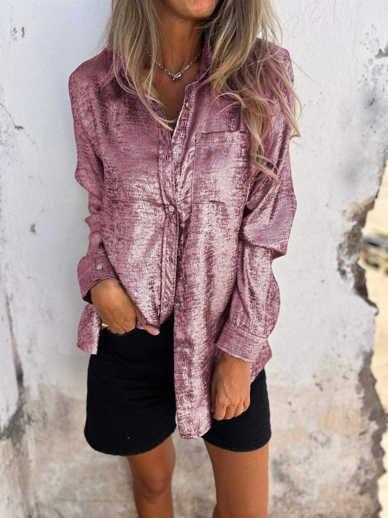 Milou™ Metallic Blouse