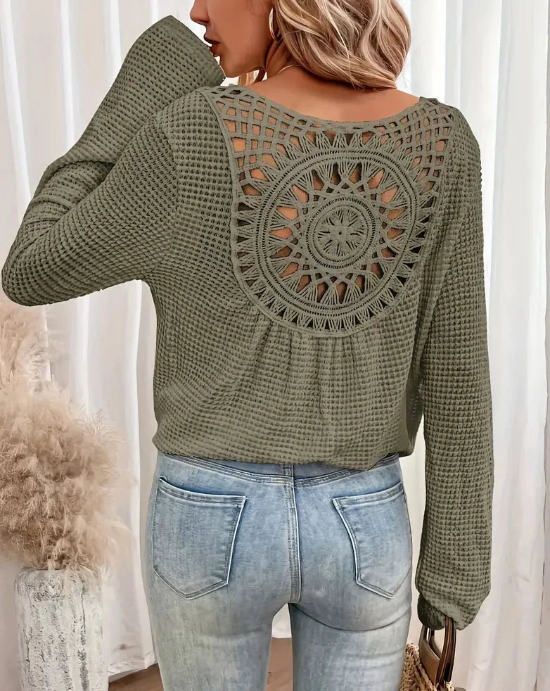 Esmee™ | gebreide V-hals shirt