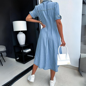 Elise™ | Trendy denim jurk