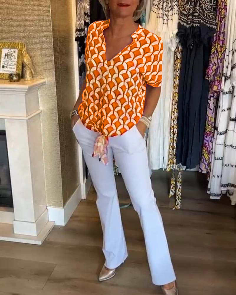 Wendy™ | Casual top met V-hals