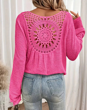 Esmee™ | gebreide V-hals shirt