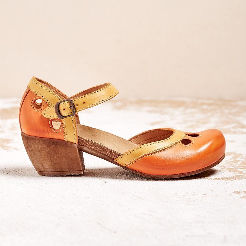 Amalia™ | Bequeme Sandalen mit niedrigen Absätzen