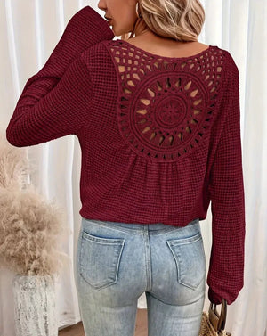 Esmee™ | gebreide V-hals shirt