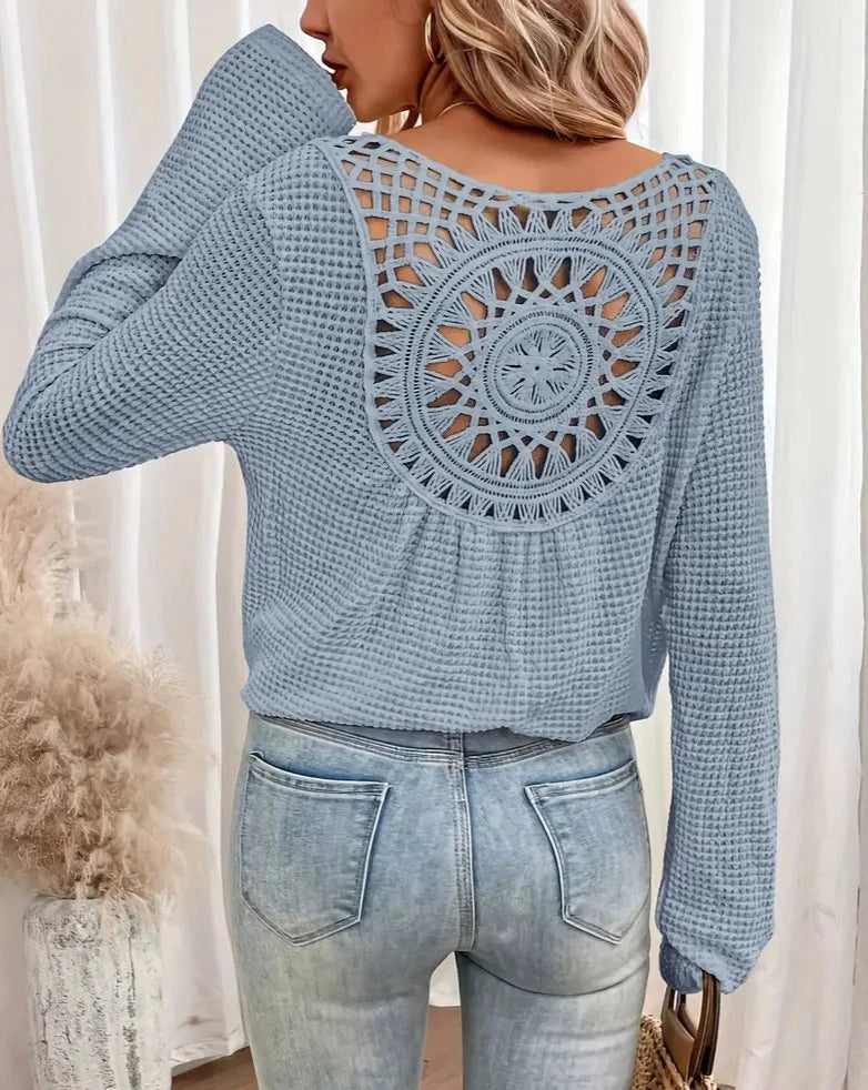 Esmee™ | gebreide V-hals shirt
