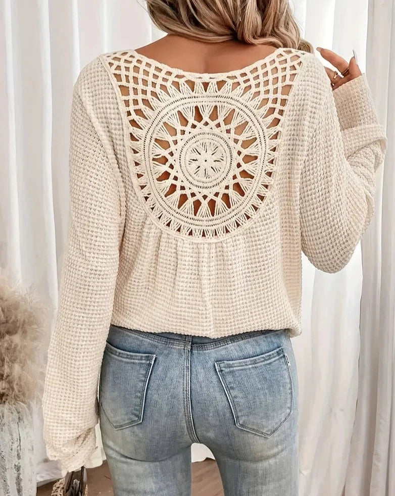 Esmee™ | gebreide V-hals shirt