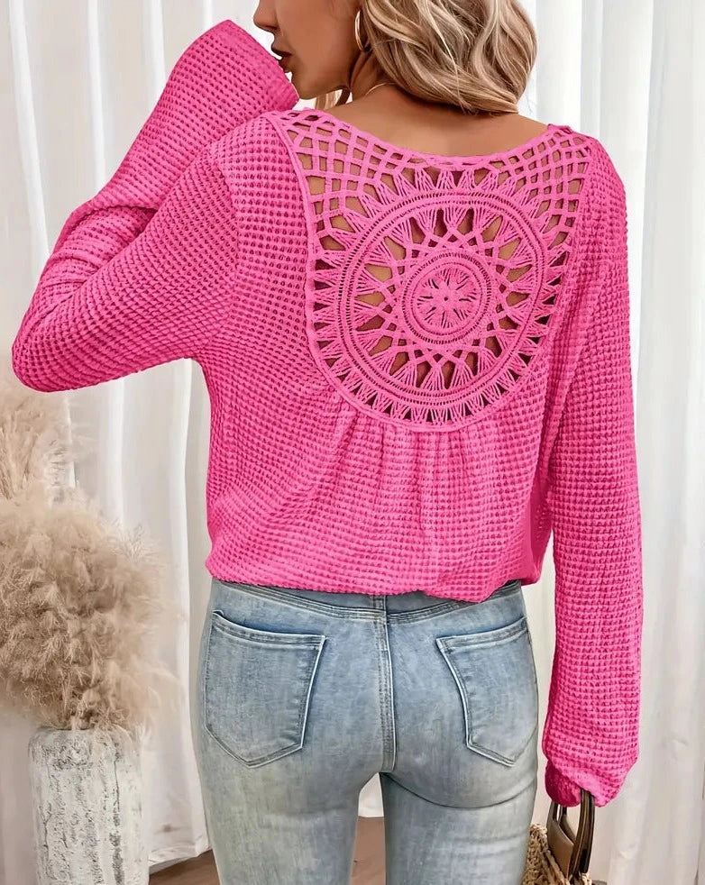 Esmee™ | gebreide V-hals shirt