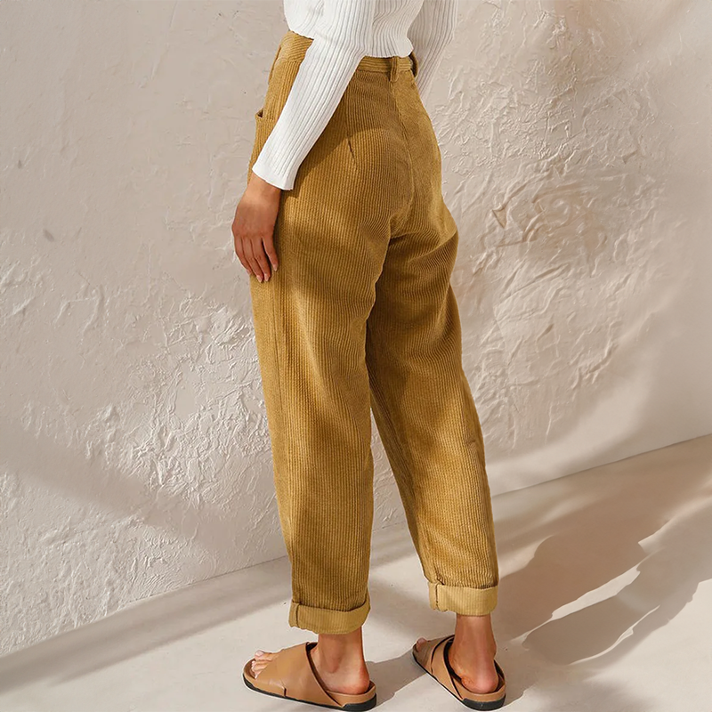 Elise™ | Casual fluwelen broek
