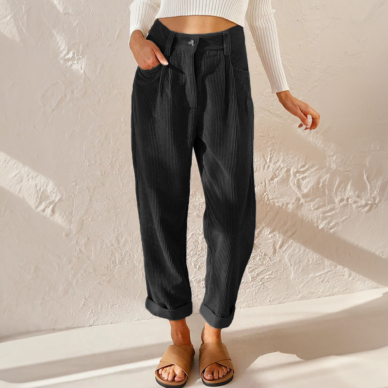 Elise™ | Casual fluwelen broek