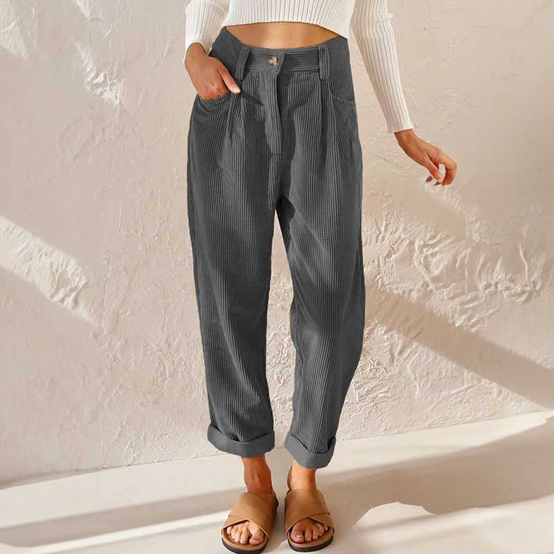 Elise™ | Casual fluwelen broek