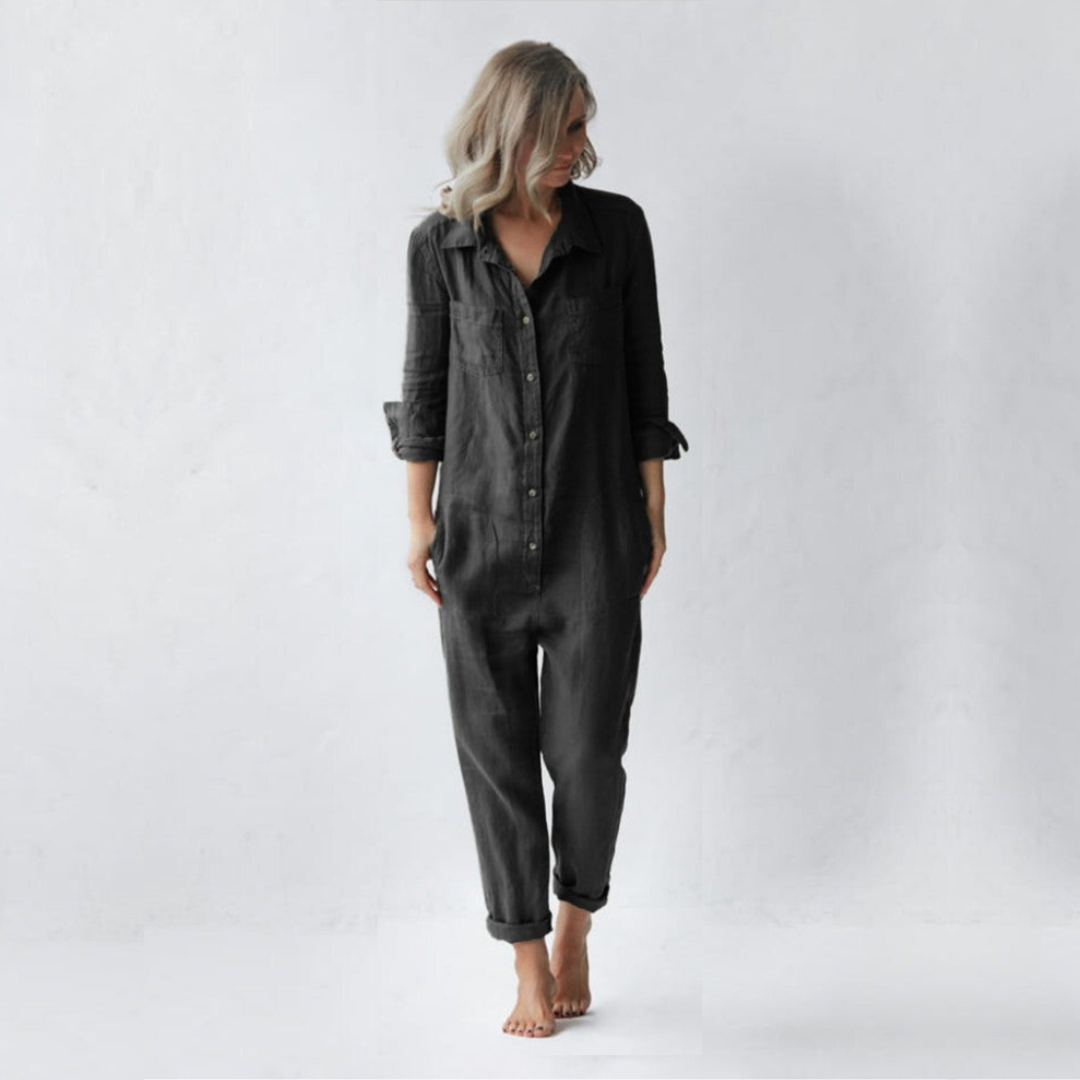 Beau™ Stijlvolle jumpsuit van katoen