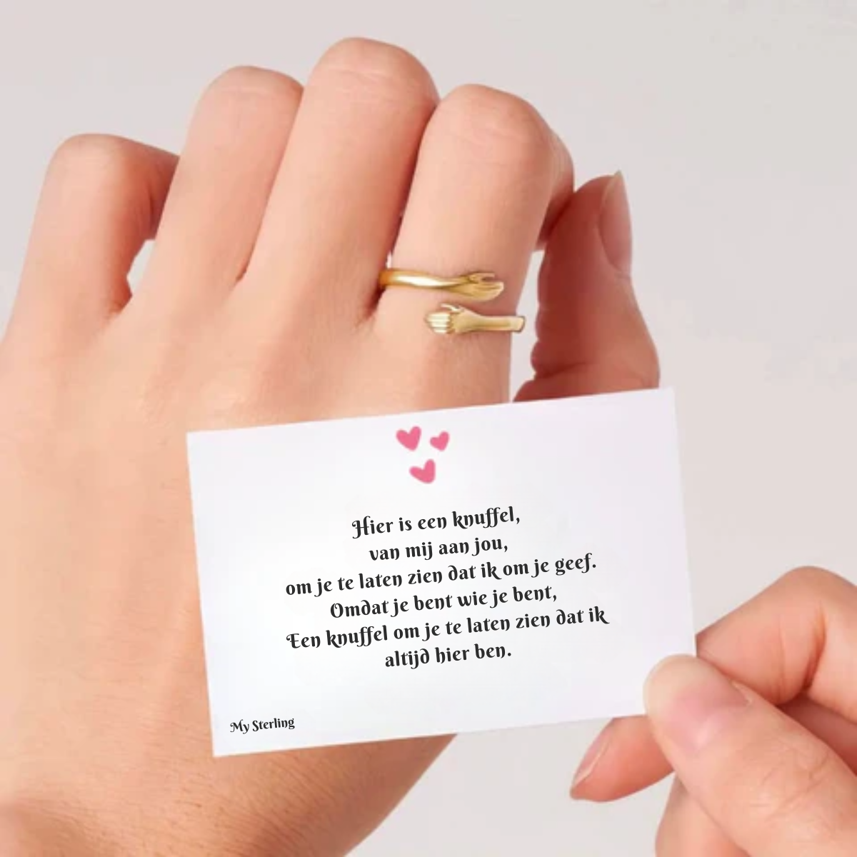 Knuffelring, teken van vriendschap en liefde
