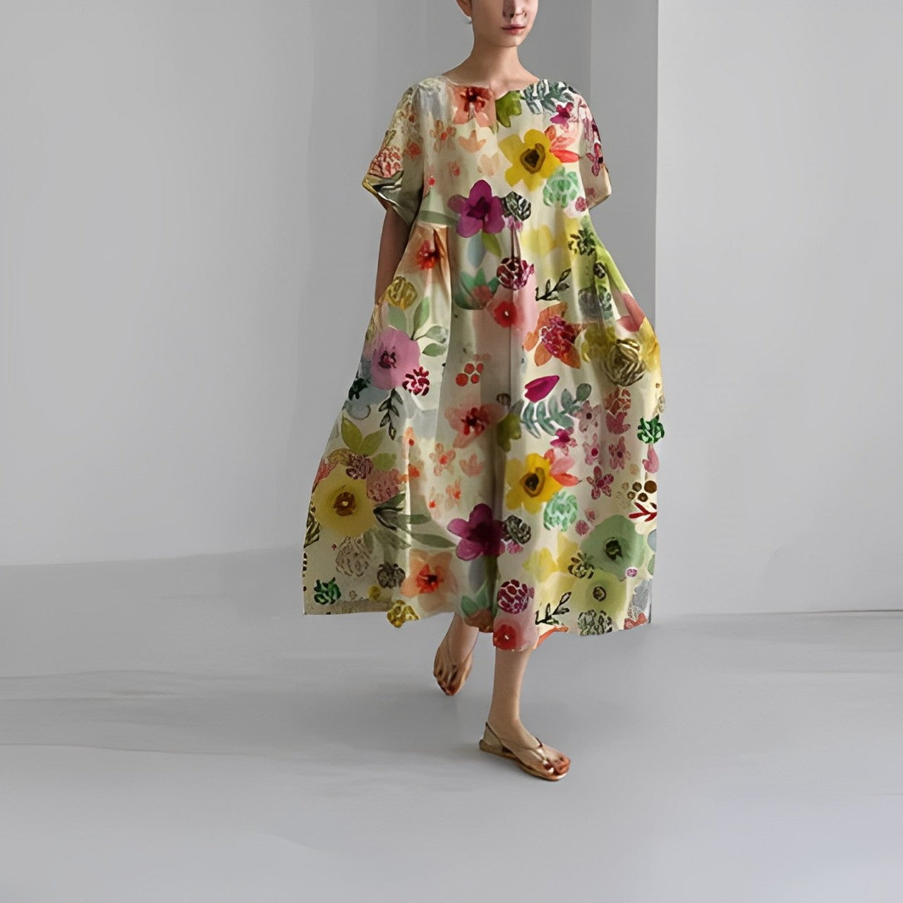 Rose™ - Comfortabele bloemenjurk
