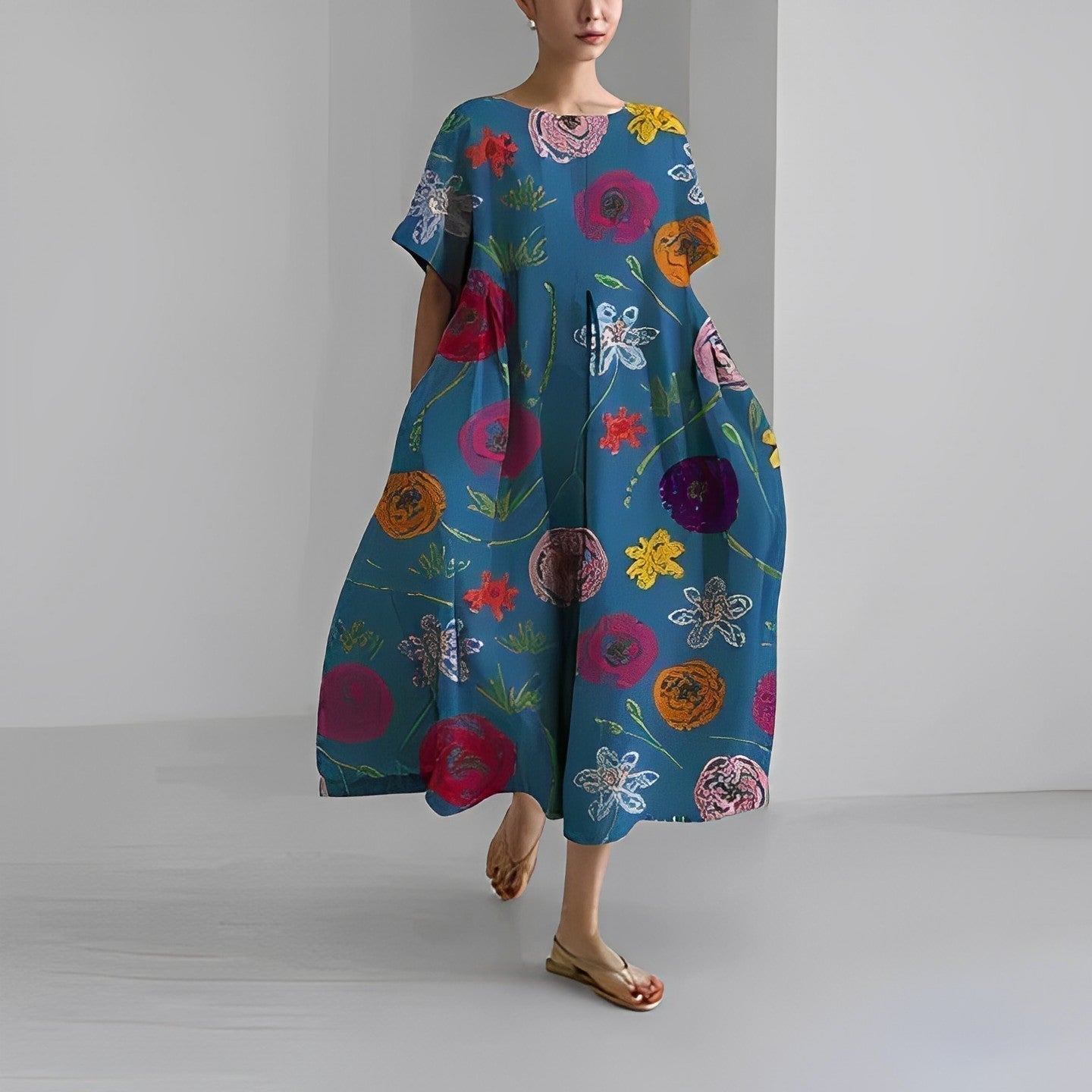 Rose™ - Comfortabele bloemenjurk