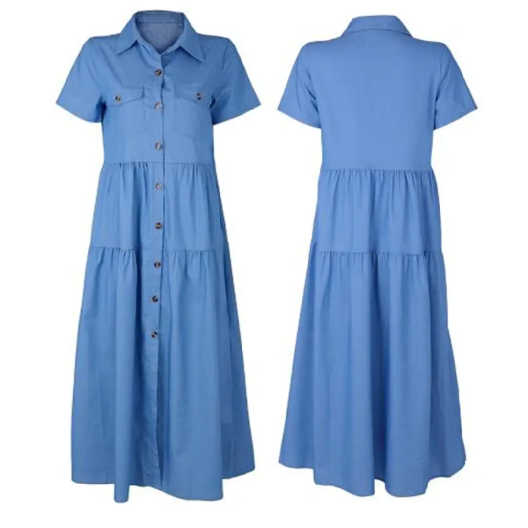 Freja™ Elegante Overhemdjurk