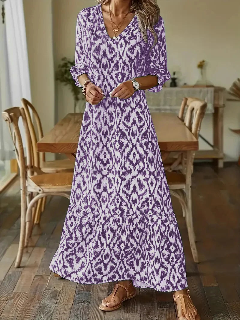 Ellie™ - Maxi-jurk met print