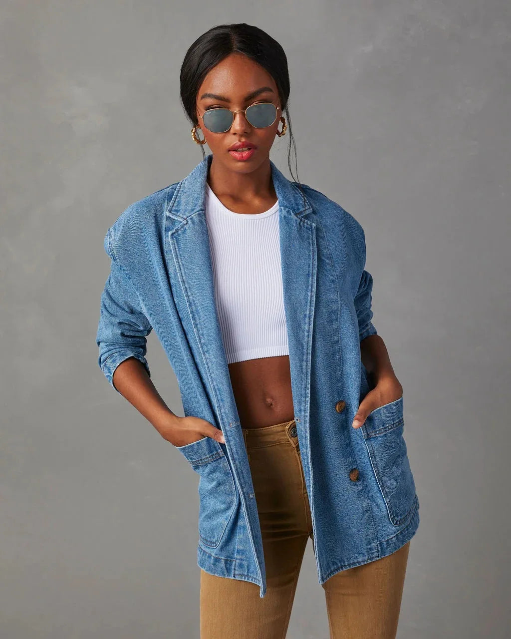 Mette™ | Denim Blazer