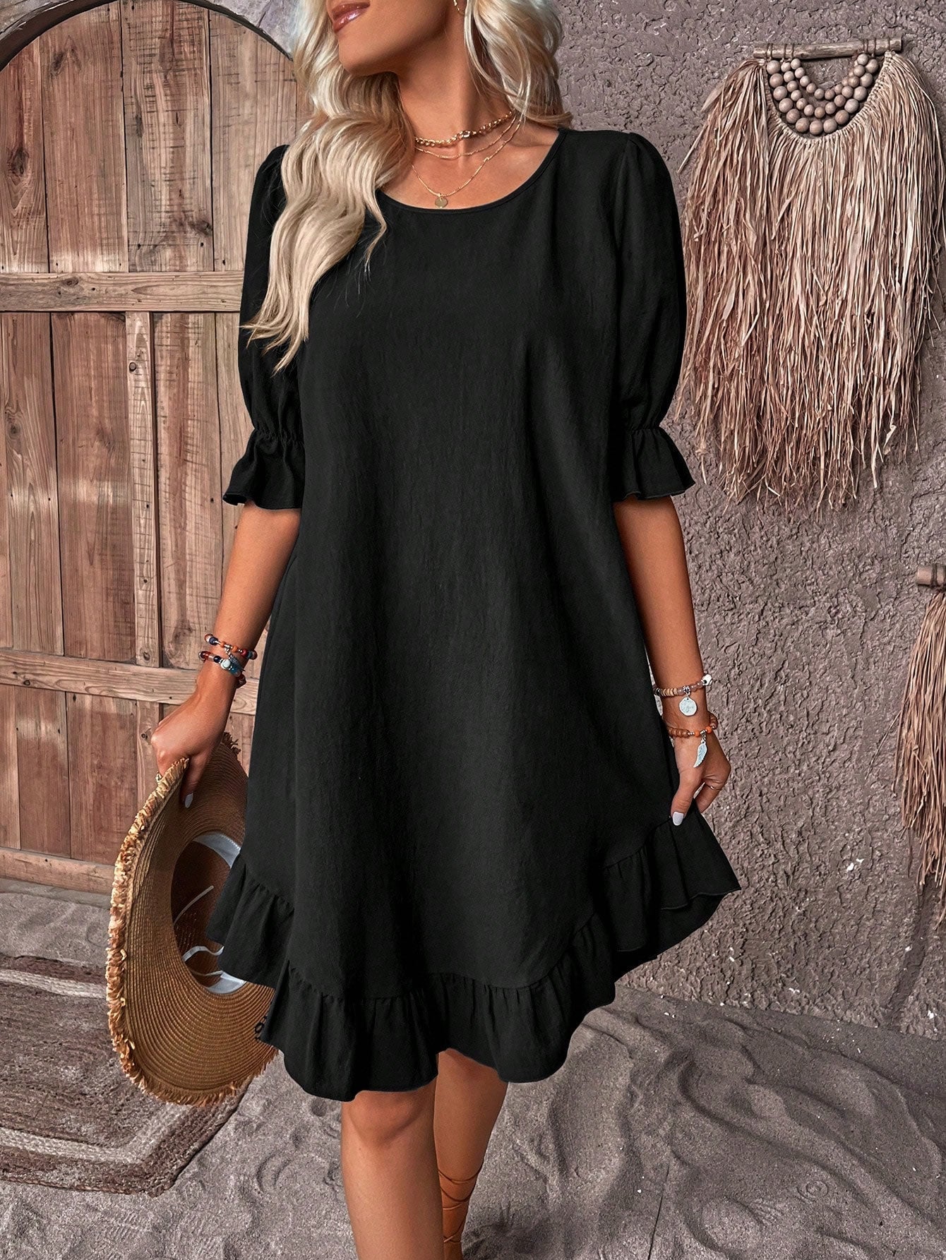 Marloes - Zomerjurk met ruches