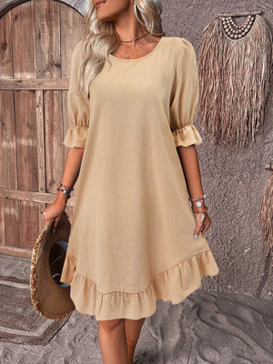 Marloes - Zomerjurk met ruches