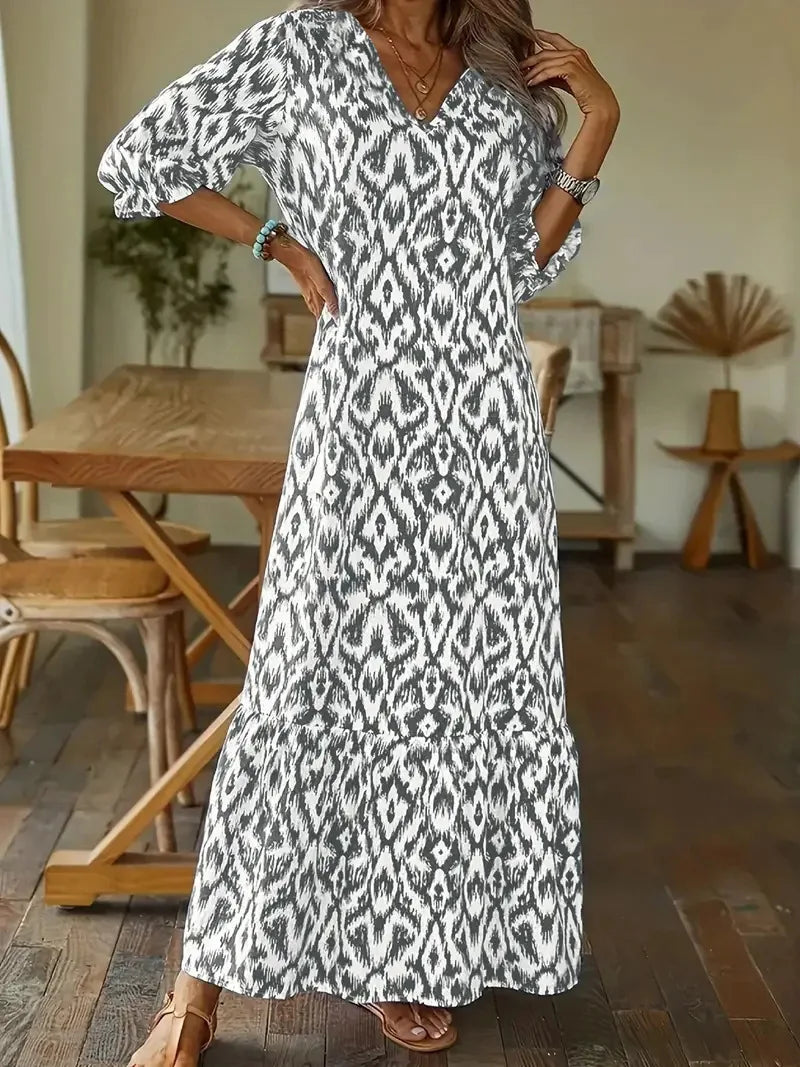 Ellie™ - Maxi-jurk met print