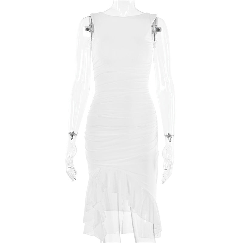 ROZZ™ midi-jurk met ruches