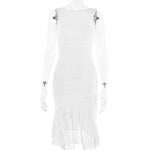 ROZZ™ midi-jurk met ruches
