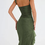 ROZZ™ midi-jurk met ruches