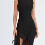 ROZZ™ midi-jurk met ruches