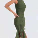 ROZZ™ midi-jurk met ruches