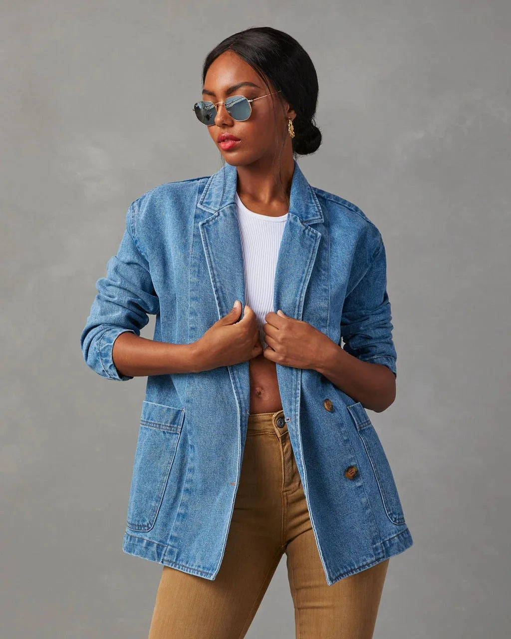 Mette™ | Denim Blazer