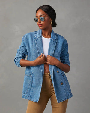 Mette™ | Denim Blazer