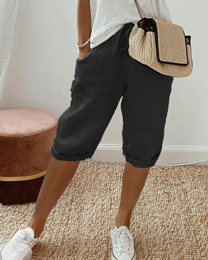 Lily™ | Linnen damesshort