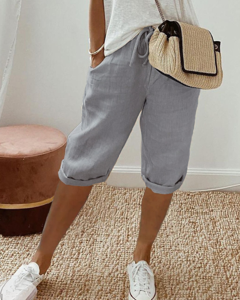 Lily™ | Linnen damesshort
