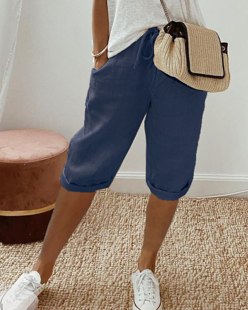Lily™ | Linnen damesshort