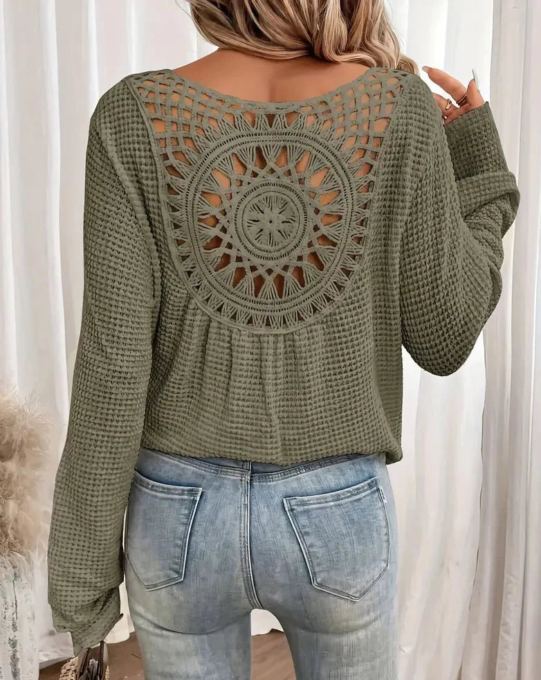 Esmee™ | gebreide V-hals shirt