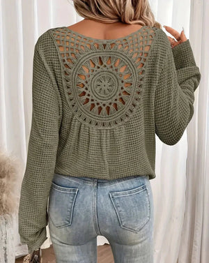 Esmee™ | gebreide V-hals shirt