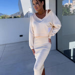 Andrea™ - Casual sweatshirt en jurk set