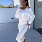 Andrea™ - Casual sweatshirt en jurk set