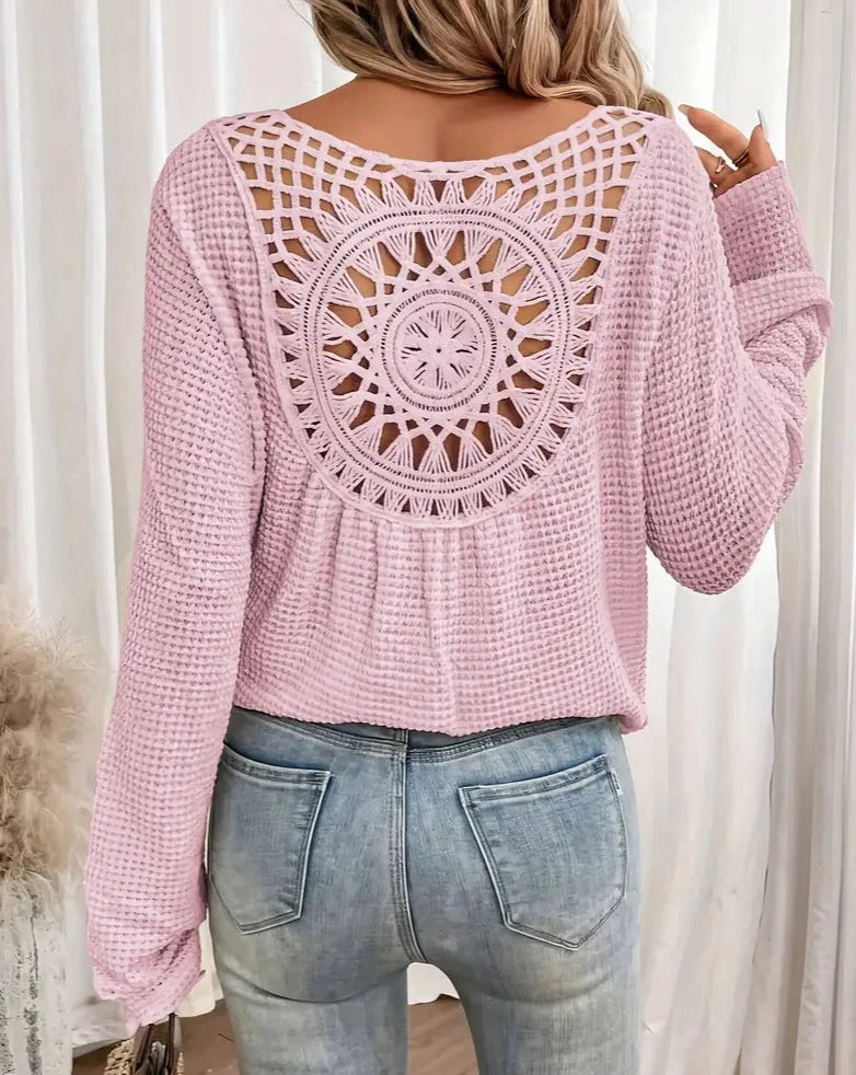 Esmee™ | gebreide V-hals shirt