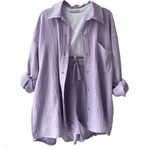 MRS. KENNEDY™ - Lässiges Baumwoll-Loungewear-Set
