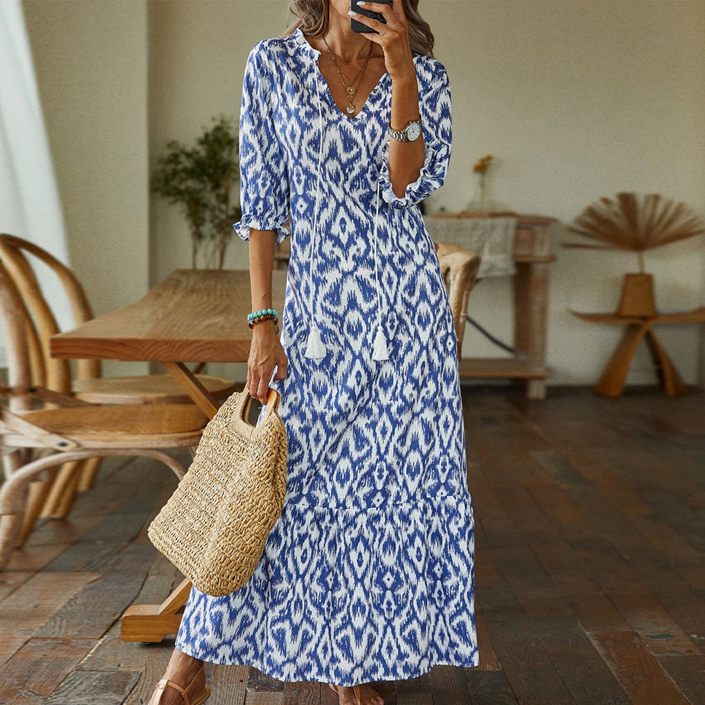 Ellie™ - Maxi-jurk met print