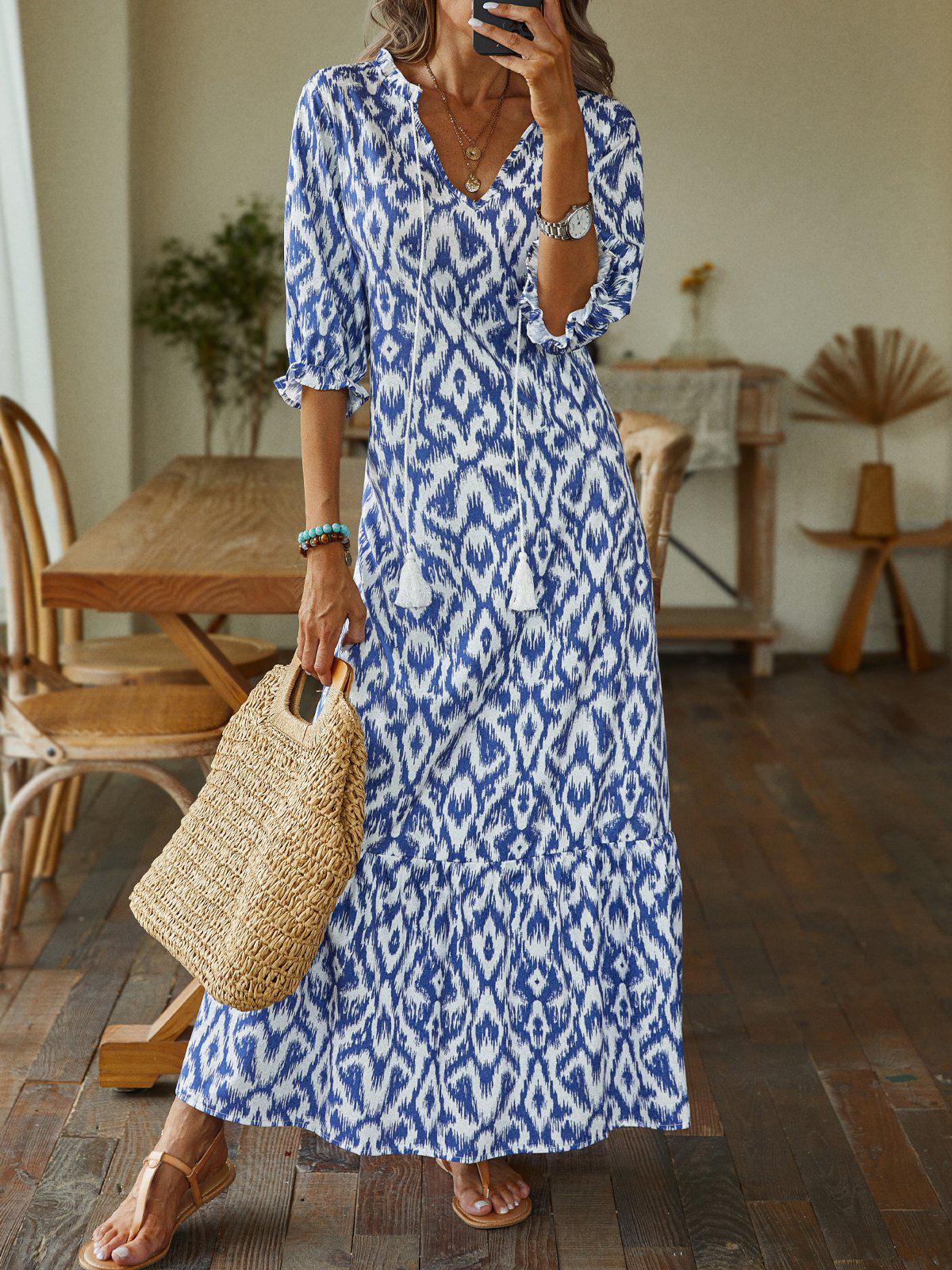 Ellie™ - Maxi-jurk met print
