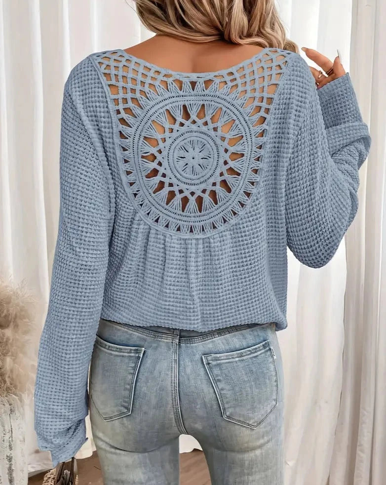 Esmee™ | gebreide V-hals shirt