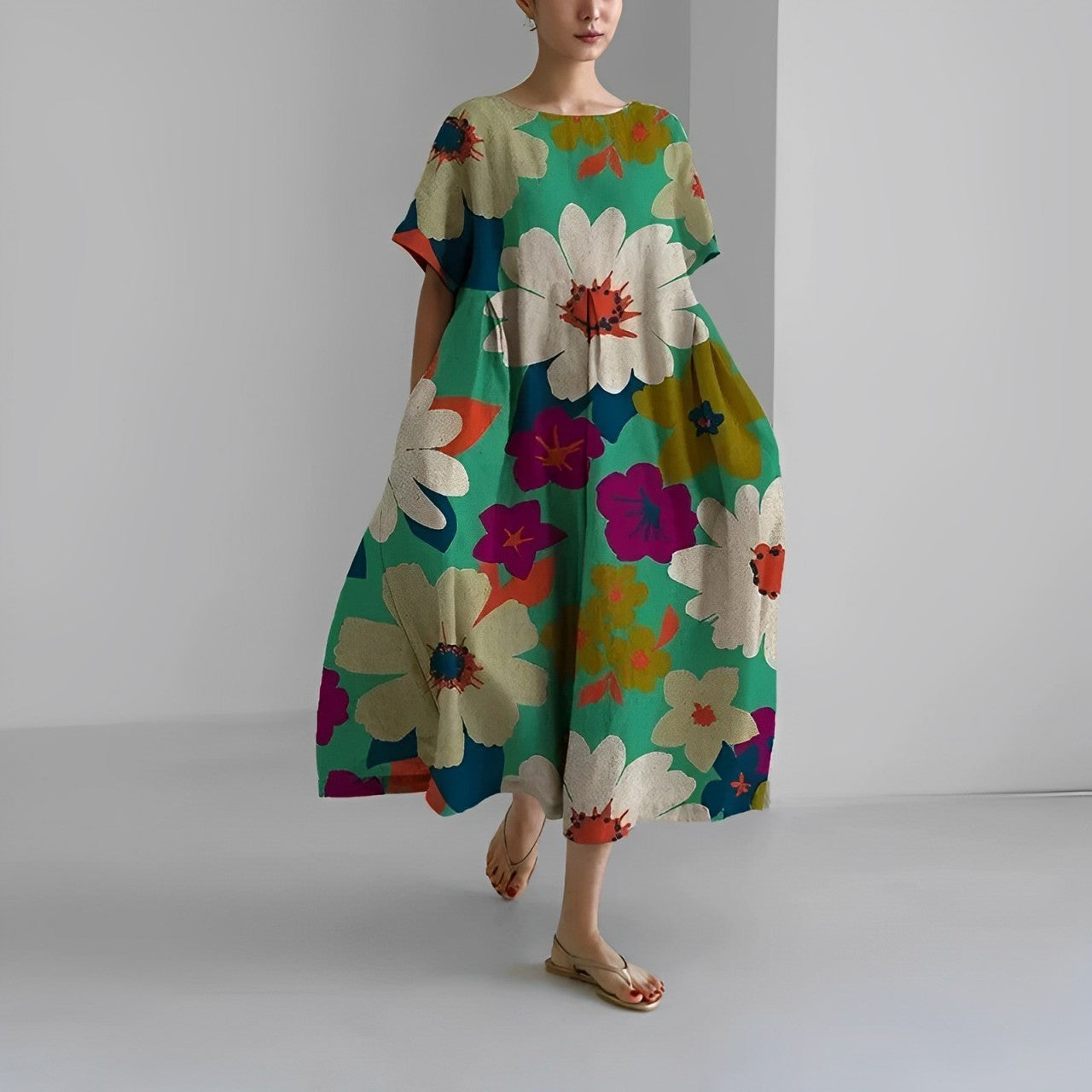 Rose™ - Comfortabele bloemenjurk