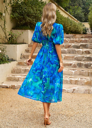 Kelly™ | Bloesem midi-jurk